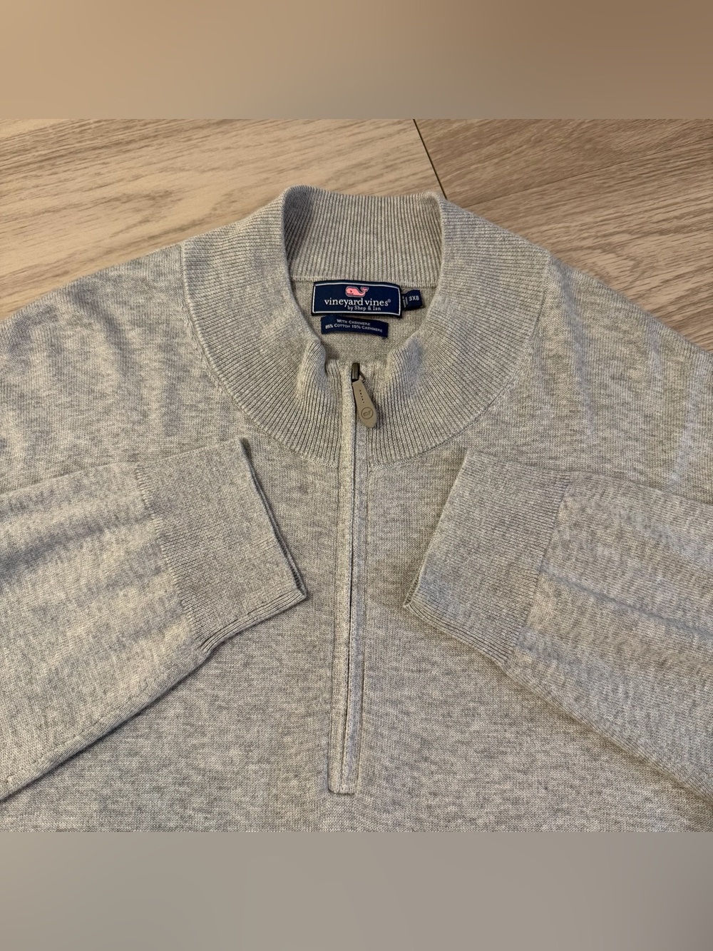 Vineyard Vines Men’s 1/4 Zip Cashmere Blend Sweater | Men’s 3XB